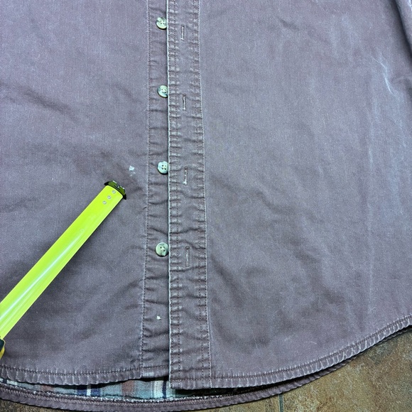 L.L. Bean Heavyweight Shirt Jacket Men’s Purple Large Tall - Picture 9 of 9